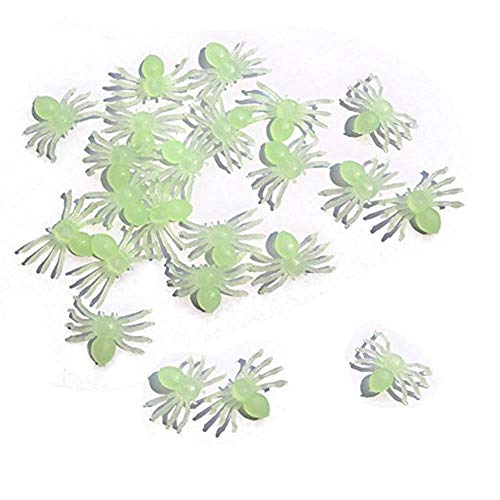 FJSC 3PCS Halloween Spider Webs Telarañas Extensibles Decoraciones De Halloween Telarañas con 100PCS Luminous Spiders