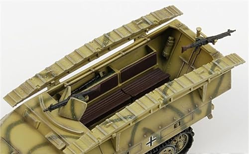 FloZ Hanomag Sd.Kfz.251 Schutzenpanzerwagen Ejército alemán 19º PzDiv Varsovia Polonia 1944 1/72 Tanque Modelo preconstruido