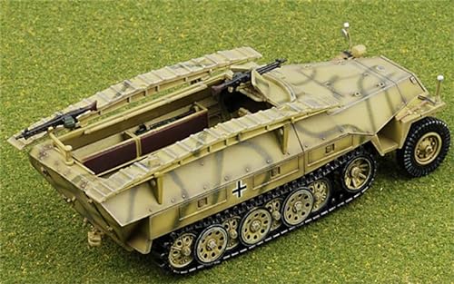 FloZ Hanomag Sd.Kfz.251 Schutzenpanzerwagen Ejército alemán 19º PzDiv Varsovia Polonia 1944 1/72 Tanque Modelo preconstruido