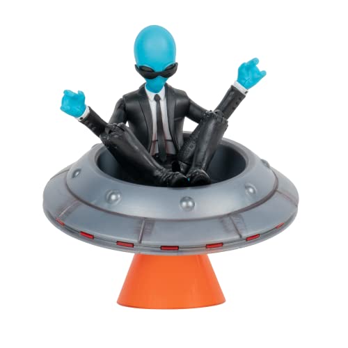 FORTNITE FNT1064 Human Bill Series - Figura articulada de 4 Pulgadas con platillo Lil' Emote vehículo y Accesorio Flying Slasher