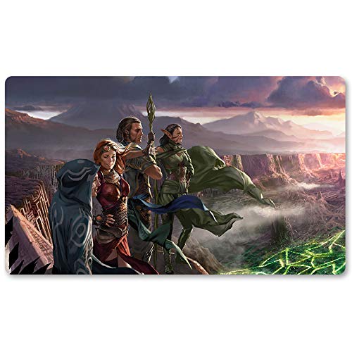 Four leaves Zendikar Resurgen,ES - MTG Playmatten + bolsa impermeable gratuita, MTG Playmate Table Mat, MTG Mouse Pad, Dustproof and Waterproof for Support MTG Combat