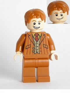 Fred / George Weasley - Minifigura de Harry Potter (solo una figura) cabeza de doble cara