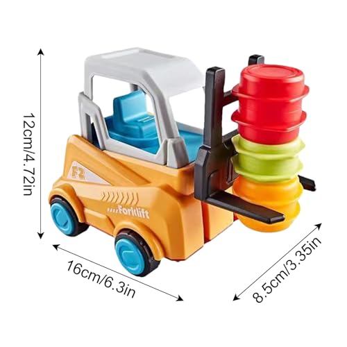 Frenesí de montacargas | Juego de transporte de montacargas ingeniero | Juguete de carretilla elevadora de camión de ingeniería para niños | Juego de carretilla elevadora, juguetes interactivos