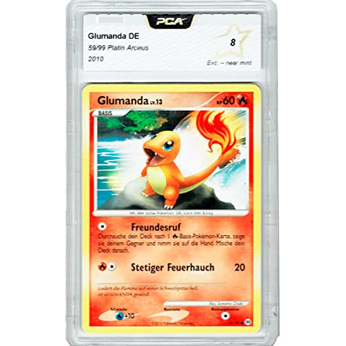 Friki Monkey Pokemon Glumanda 59/99 Platino Arceus Alemán PCA 8 Near Mint 2010