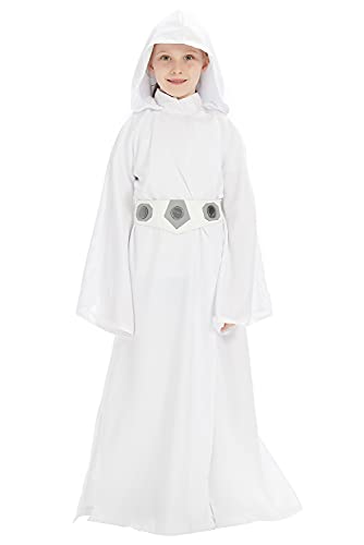 Fuman Leia Organa Solo Cosplay Vestido Jedi Robe Princess S W Disfraz Halloween Disfraz Niña Blanco