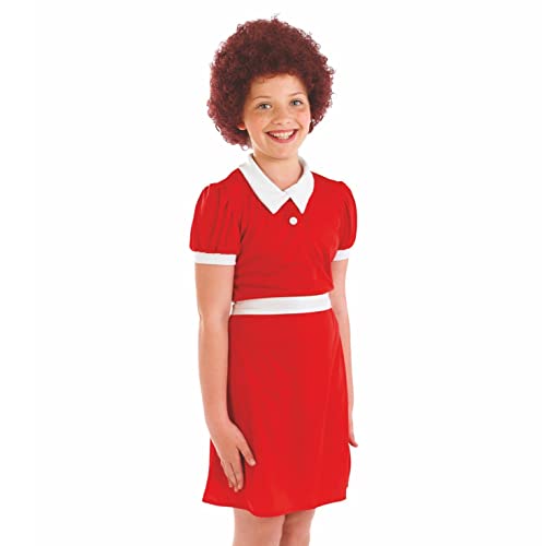 Fun Shack Disfraz de la Pequeña Huerfana Niña, Disfraz Libro Día Personaje Película Musical Niña, Disfraz Roja Vestido Pequeña Huerfana Niña, Disfraz Carnaval Niña Talla XL