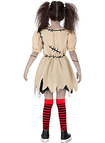 Funidelia | Disfraz de Muñeca de Vudú para niña Terror - Disfraz para niños y divertidos accesorios para Fiestas, Carnaval y Halloween - Talla 10-12 años - Marrón