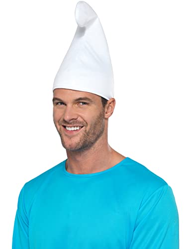 Funidelia | Gorro de Pitufo para hombre y mujer The Smurfs, Dibujos Animados, Enanito - Accesorios para adultos, accesorio para disfraz - Blanco