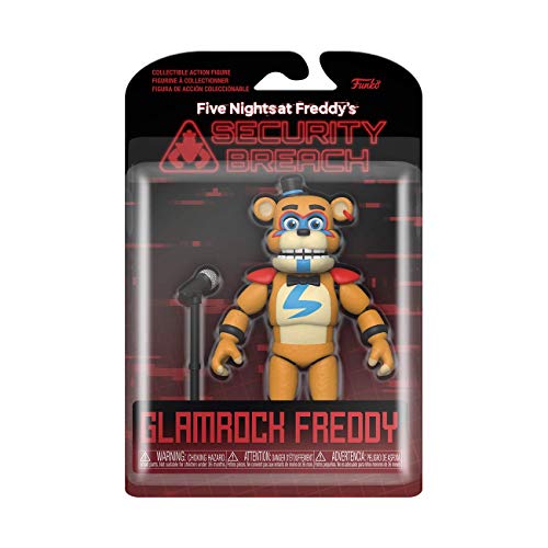 Funko Action Figure: Five Nights At Freddy'S (FNAF) PizzaPlex-Glamrock Freddy Fazbear - FNAF Pizza Simulator - Juguete de Colección - Idea de Regalo- Mercancia Oficial - Video Games Fans