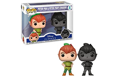 Funko Disney Peter Pan Pack 2 Pop! Vinilo Figuras Peter Pan w/Shadow 9 cm