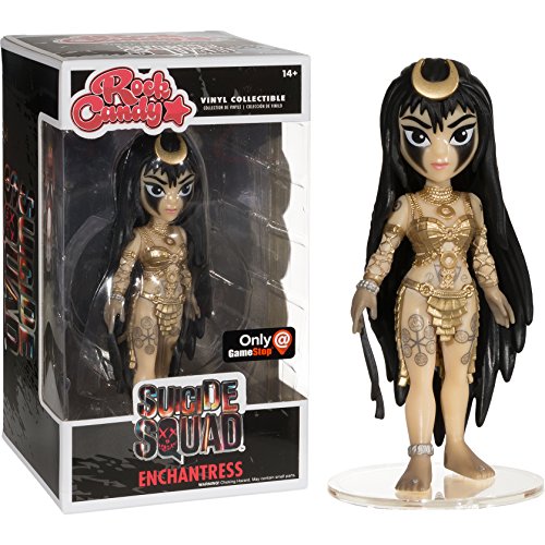 Funko Enchantress (GameStop Exclusive) Rock Candy x Suicide Squad Vinyl Figure + 1 Free Official DC Trading Card Bundle (00006)