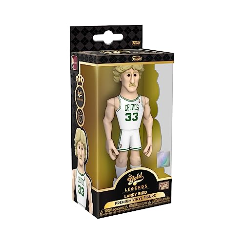 Funko Gold 5" NBA Legends: Celtics - Larry Bird - 1/6 de Probabilidades de Obtener la RARA Variante Chase - Figura de Acción de Vinilo Coleccionable - Idea de Regalo de Cumpleaños y Exhibir