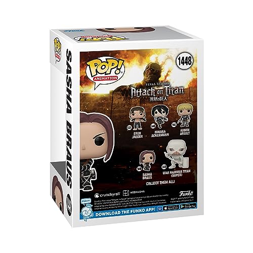 Funko Pop! Animation: Aot - Sasha Braus - Attack On Titan - Figura de Vinilo Coleccionable - Idea de Regalo- Mercancia Oficial - Juguetes para Niños y Adultos - Anime Fans