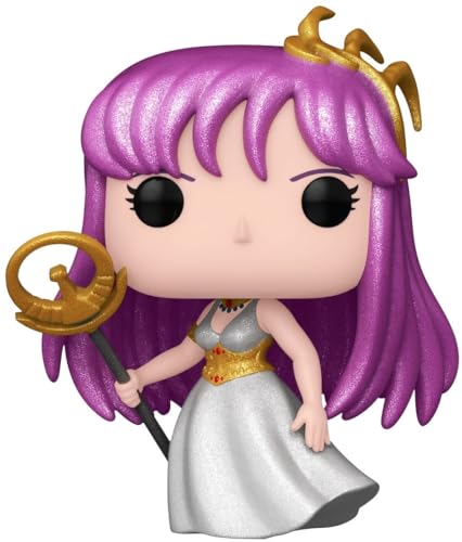 Funko POP! Animation: Saint Seiya - Saori Kido - (Athena) - Brillo De Diamante, 4-inch, Anime, Collectible, Toys - Exclusivo De Amazon - Figuras Miniaturas Coleccionables Para Exhibición