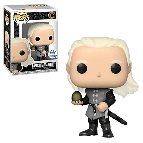 Funko POP Daemon Targaryen con huevo de dragón exclusivo # 09 Slip y caja incluye multicolor 3.75 pulgadas