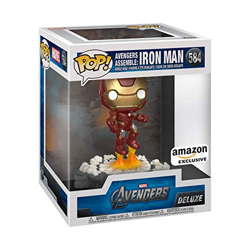 Funko POP! Deluxe: Marvel Avengers - Iron Man - (Assemble) - Figuras Miniaturas Coleccionables Para Exhibición - Idea De Regalo - Mercancía Oficial - Juguetes Para Niños Y Adultos - Fans De Movies