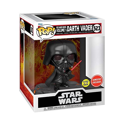 Funko Pop! Disney Star Wars: Red Saber Series Vol.1 - Darth Vader (Glows in The Dark) (Special Edition) #523 Bobble-Head Vinyl Figure