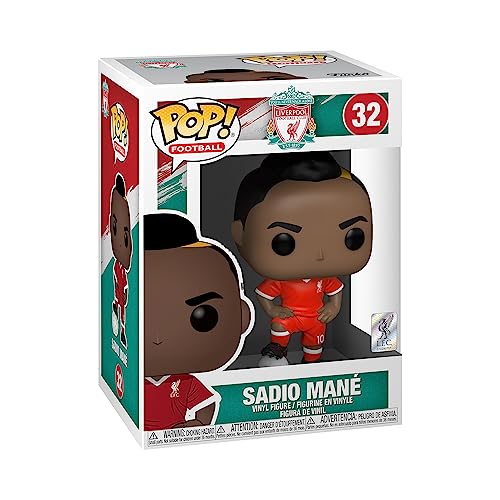 Funko Pop! Football: Liverpool-Sadio Mané - Liverpool FC - Figura de Vinilo Coleccionable - Idea de Regalo- Mercancia Oficial - Juguetes para Niños y Adultos - Sports Fans