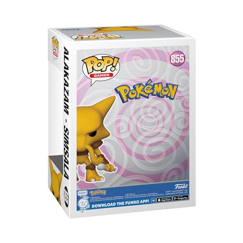 Funko Pop! Games: Pokemon - Abra - Alakazam - Figura de Vinilo Coleccionable - Idea de Regalo- Mercancia Oficial - Juguetes para Niños y Adultos - Video Games Fans - Muñeco para Coleccionistas