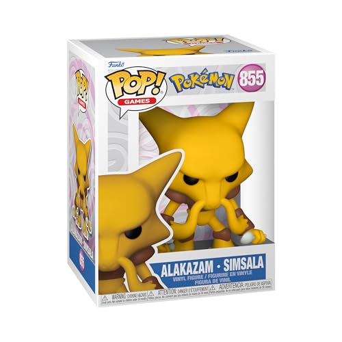 Funko Pop! Games: Pokemon - Abra - Alakazam - Figura de Vinilo Coleccionable - Idea de Regalo- Mercancia Oficial - Juguetes para Niños y Adultos - Video Games Fans - Muñeco para Coleccionistas