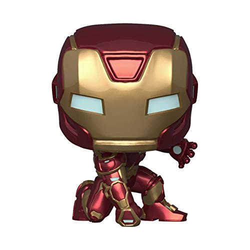 Funko - Pop! Marvel: Avengers Game - Iron Man Figurina, Stark Tech Suit, Multicolor (47756) & 56829 - Marvel Spiderman - No Way Home - Spider-Man (Integrated Suit)