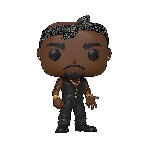 Funko Pop! Rocks Tupac - Figura de Vinilo Coleccionable - Idea de Regalo- Mercancia Oficial - Juguetes para Niños y Adultos - Music Fans - Muñeco para Coleccionistas y Exposición