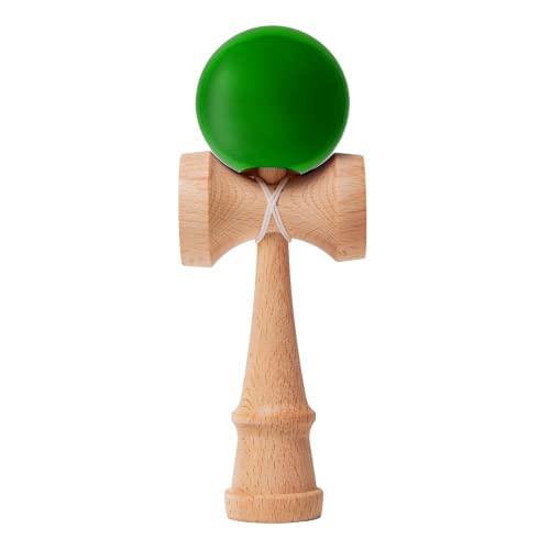 Funky Planet Kendama Toy - Catch Ball Cup Game - Coordinación y Desarrollo de Reflejos - Juguete Tradicional japonés - A para Cualquier ocasión y para Todos (Púrpura) (Verde Oscuro)