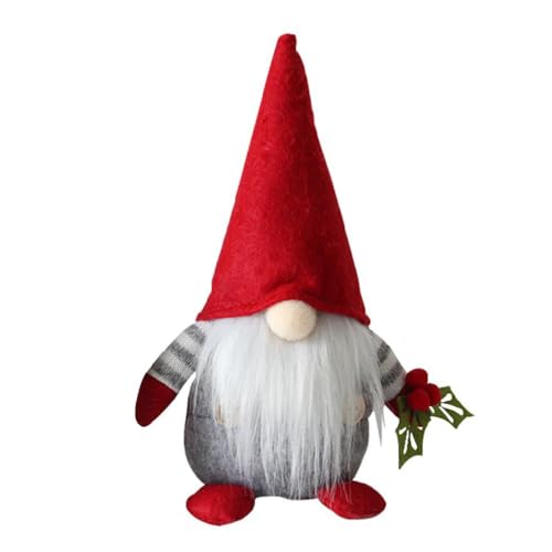 FUZYXIH Gnomo de cereza hecho a mano escandinavo Tomte nórdico Nisse Elf Enano Cocina Farmhous Tomte Gnomo Pascua