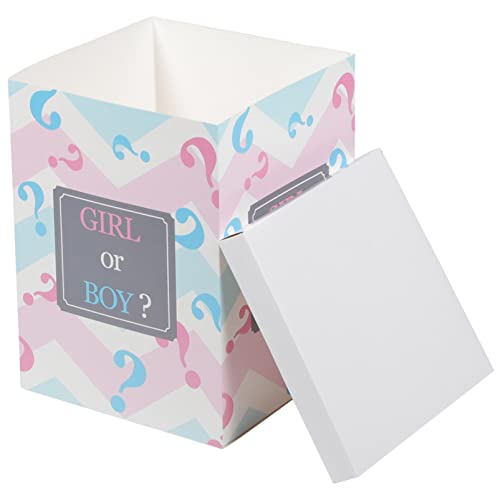 Gadpiparty Decoraciones De Bebe Caja De Globo De Revelación De Género Caja De Juego Extraíble Bebé Niño Y Niña Globo De Votación De Revelación De Género Caja De Papel Actividades Baby Shower