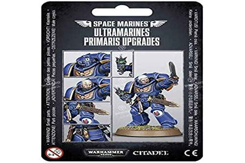 Games Workshop-Kit de plástico S/M Ultramarines Primaris Upgrades, Color Negro (99070101024)