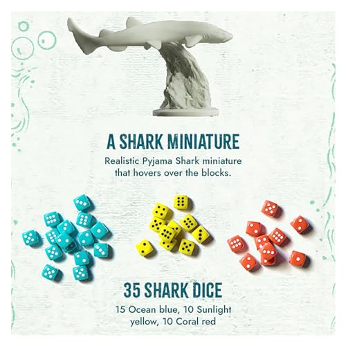 GCACE Kelp Board Game Shark VS Octopus, Hide And Seek Meets Bluffing And Manipulation, Deck Builder Meets Dice Bag Builder, 2-Player Asymmetrical Game, Portable Family Board Game Set, Wonderful For Co