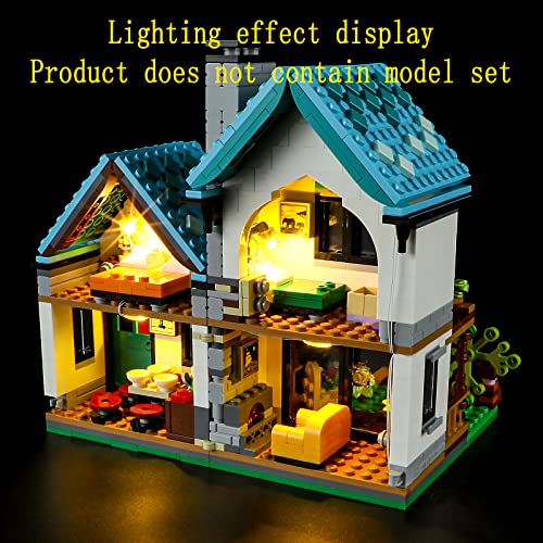 GEAMENT Kit de Luces LED Compatible con Lego Creator Casa Confortable (Cozy House) - Conjunto de luz para Sets 3 en 1 31139 (Juego Lego no Incluido)