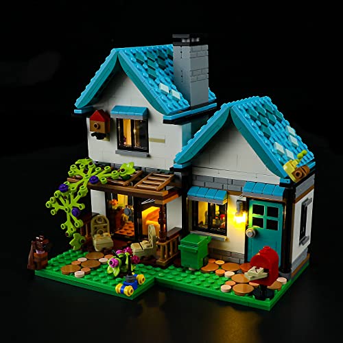 GEAMENT Kit de Luces LED Compatible con Lego Creator Casa Confortable (Cozy House) - Conjunto de luz para Sets 3 en 1 31139 (Juego Lego no Incluido)