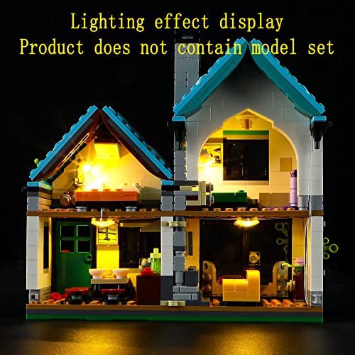 GEAMENT Kit de Luces LED Compatible con Lego Creator Casa Confortable (Cozy House) - Conjunto de luz para Sets 3 en 1 31139 (Juego Lego no Incluido)