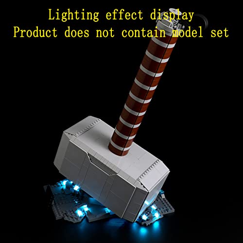 GEAMENT Kit de Luces LED Compatible con Lego Martillo de Thor - Conjunto de luz para 76209 (Juego Lego no Incluido)