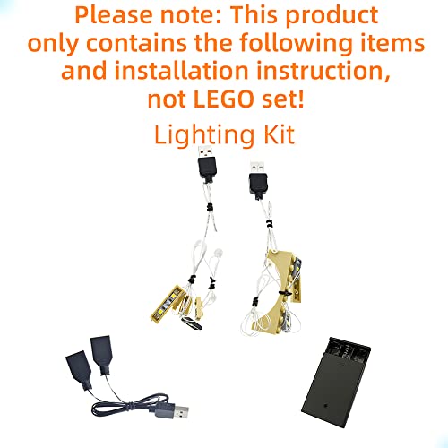 GEAMENT Kit de Luces LED para Torre de Astronomía de Hogwarts (Hogwarts Astronomy Tower) - Compatible con Harry Potter Lego 75969 (Juego Lego no Incluido) (con Instrucciones)