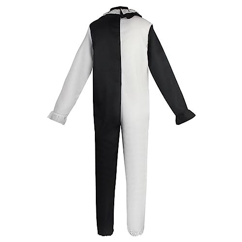 Gefomuofe Mono de Halloween para hombre, disfraz de carnaval, ropa de espalda, mono de manga larga, juego de rol, payaso, adulto, máscarada, disfraz de manga larga, disfraz de sacerdote, disfraz de