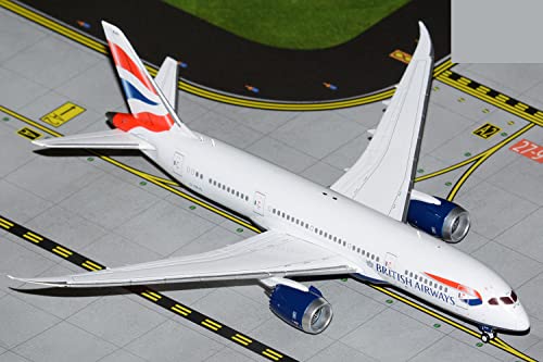 Gemini Jets- GeminiJets British Airways Boeing 787-8 Dreamliner G-ZBJG Escala 1:400 GJ2107 Wingspan, Color Blanco (GJBAW2107)