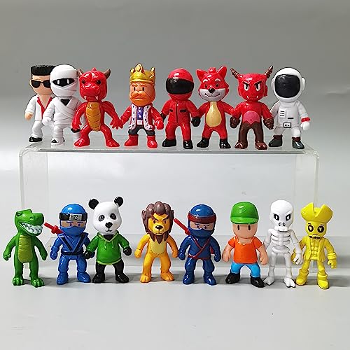 Gensly Stumble Guys - Juego de 24 Figuras Stumble Guys Minifiguras Stumble Guys Regalos para Fans