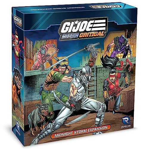 G.I. Joe Mission Critical: Midnight Storm Expansion - RPG Cooperative Miniatures Boardgame, New Heroes, Boss & More, Edades 14+, 2-5 jugadores