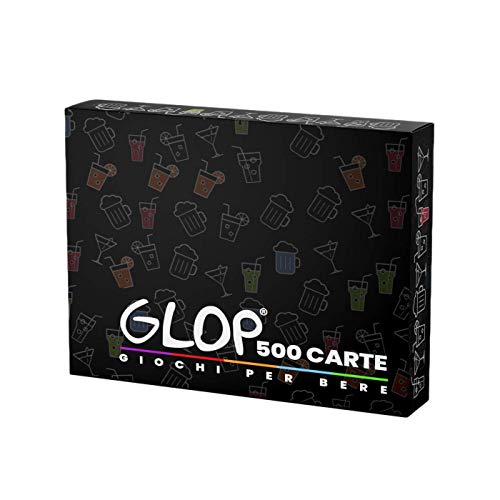 Glop 500 Carte - Giochi da Tavolo Adulti - Giochi per Bere - Giochi Alcolici per Feste - Giochi di Carte Adulti - Giochi di società - Dinking Game - Idee Regalo