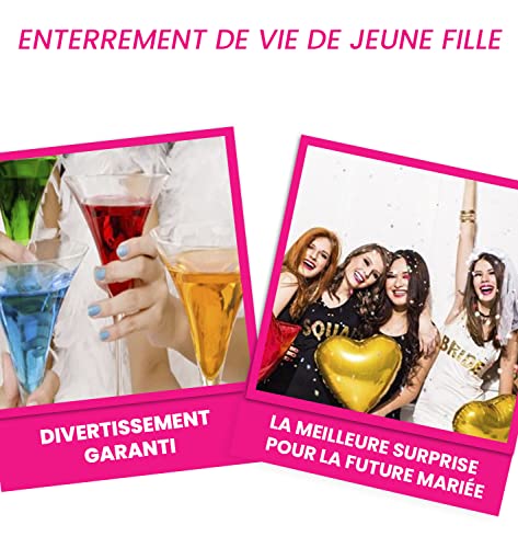 Glop Enterrement de Vie de Jeune Fille - EVJF - Jeu à Boire - Jeu Evjf - Bride to Be - Team Bride - Jeux de Cartes Adulte - Jeu de Société pour Apéro & Soirées