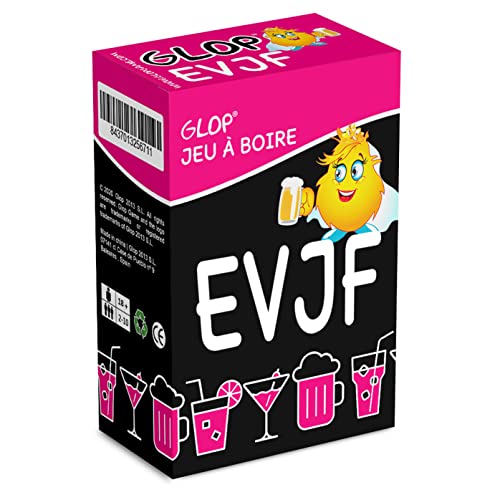 Glop Enterrement de Vie de Jeune Fille - EVJF - Jeu à Boire - Jeu Evjf - Bride to Be - Team Bride - Jeux de Cartes Adulte - Jeu de Société pour Apéro & Soirées