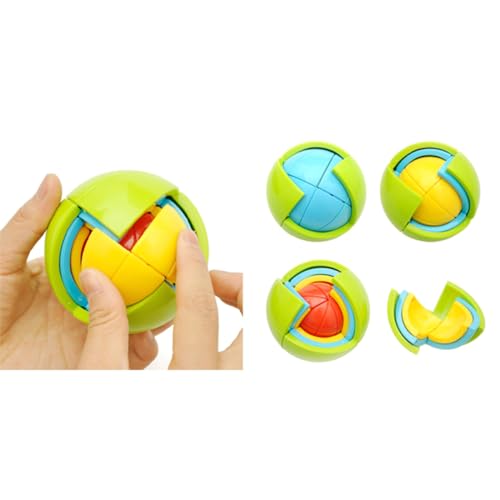 Gogogmee Juguete para niños, juguetes para niños, juguetes para niños, juego de niños, juego de rompecabezas, bola de sabiduría, tridimensional 3D