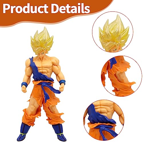 Goku Figura, 2 Piezas Son Goku Super Saiyan Vegeta Anime Modelo Juguetes, Vegeta Goku Estatua Goku Vegeta Figura Juguete, Para Decoración Escritorio Collectibles, Fans Del Niños Adultos Anime Regalo