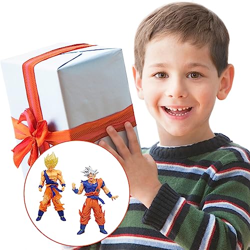 Goku Figura, 2 Piezas Son Goku Super Saiyan Vegeta Anime Modelo Juguetes, Vegeta Goku Estatua Goku Vegeta Figura Juguete, Para Decoración Escritorio Collectibles, Fans Del Niños Adultos Anime Regalo