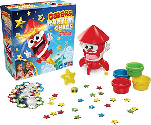 Goliath 31201 – oskars Misiles Chaos, niños Sociedad Juego, raketenmäßiger Diversión con lluvia de estrellas, para toda la familia, a partir de 3 años , color/modelo surtido