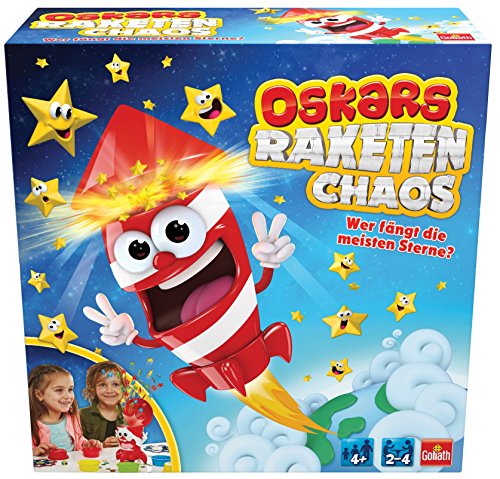 Goliath 31201 – oskars Misiles Chaos, niños Sociedad Juego, raketenmäßiger Diversión con lluvia de estrellas, para toda la familia, a partir de 3 años , color/modelo surtido