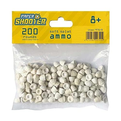 Gonher-970/0 Balas Paper Shooter, Color Blanco (970/0)