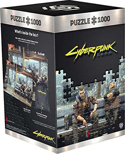 Good Loot Cyberpunk 2077 Metro - Rompecabezas de 1000 Piezas para Adultos y Niños a Partir de 14 Años - Rompecabezas de Juego de 68x48cm con Póster y Bolsa de Transporte - Mercancía Cyberpunk